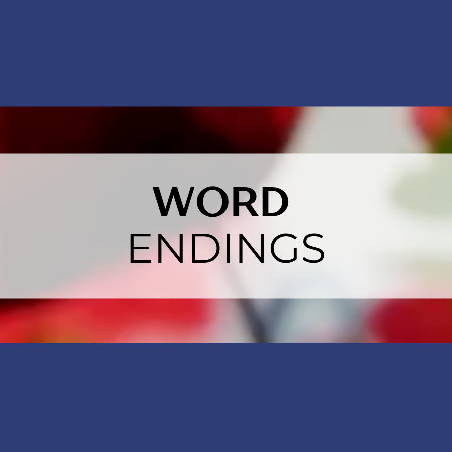 Word Endings